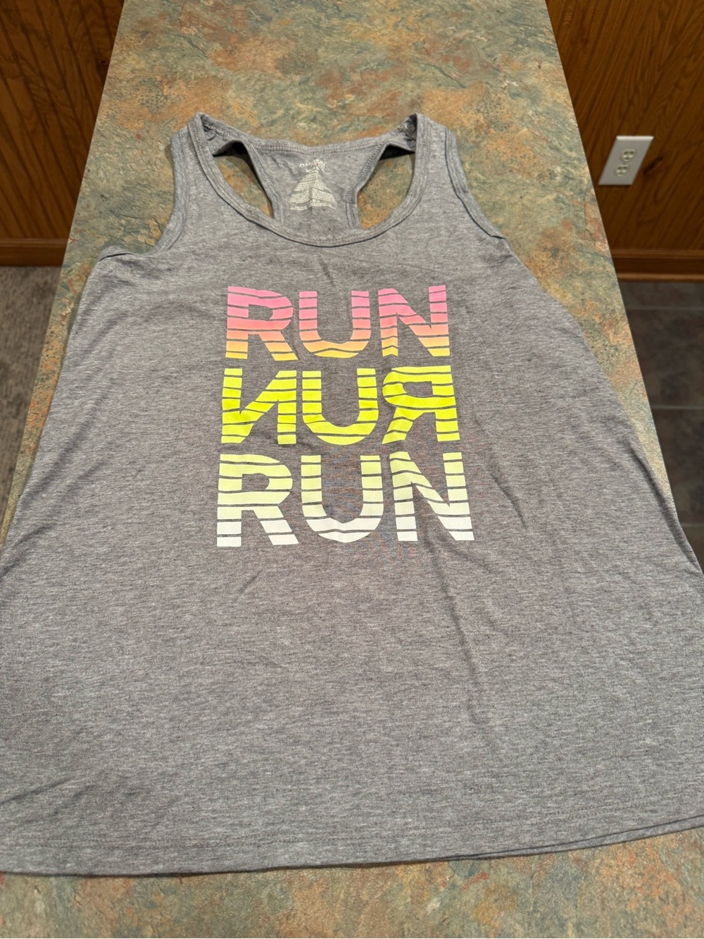 Danskin Gray Heather Racerback Tank